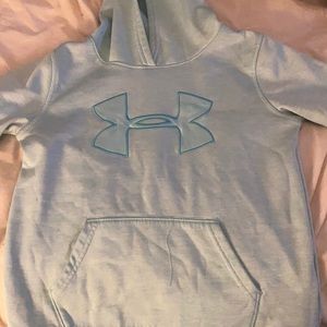 Adias teal hoodie, small